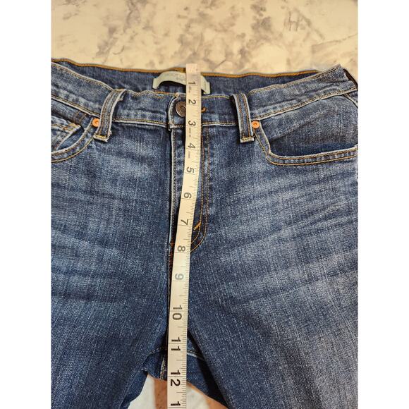 Levi's Strauss & Co Women's Blue Solid Mid Rise Cotton 515 Bootcut Jeans Size 10 - Picture 6 of 7